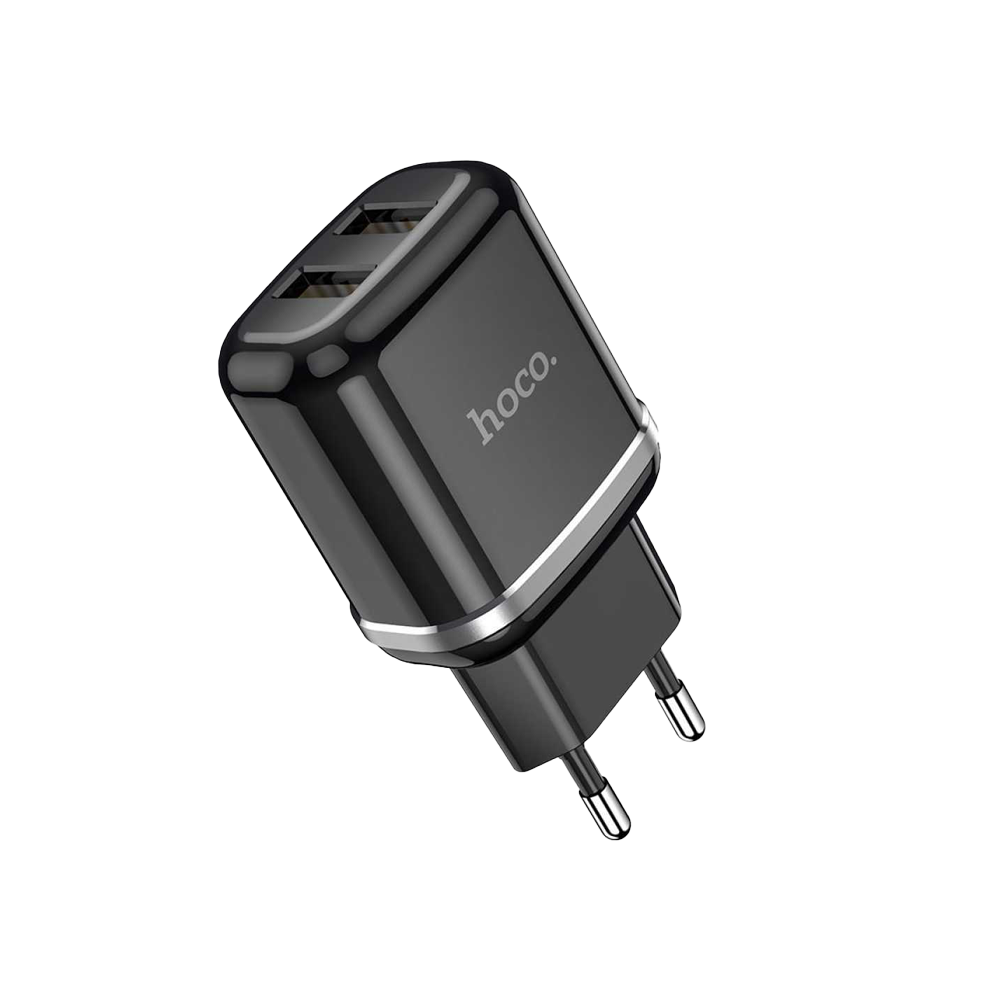 2XUSB 2.4A Charger - Black