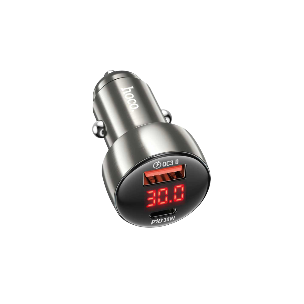 48W USB-C PD 30W + USB QC3.0 18W Car Charger